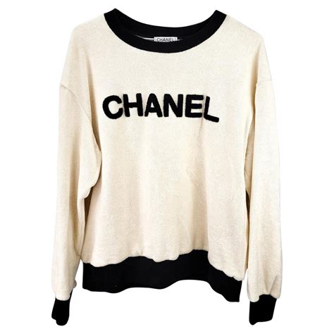 chanel sweatshirt beige